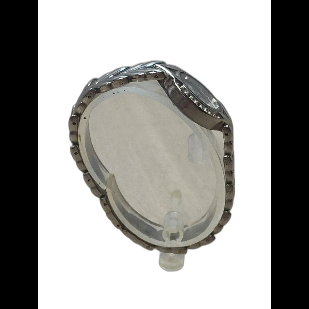 Cote d' Azur Watch Women Silver Tone Mother Of Pearl Dial Dainty Quartz